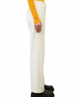 Outlet Marc O'Polo Pantalon large corduroy écru