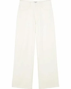 Outlet Marc O'Polo Pantalon large corduroy écru