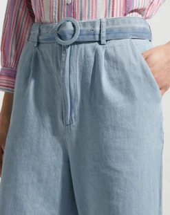 Discount Garance Paris Pantalon large Lucia bleu