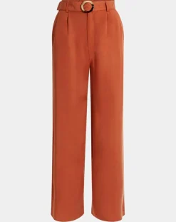 Femme Garance Paris Pantalon large Lucia brique