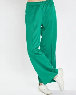 Femme Marc O'Polo Pantalon large pinces taille élastique vert