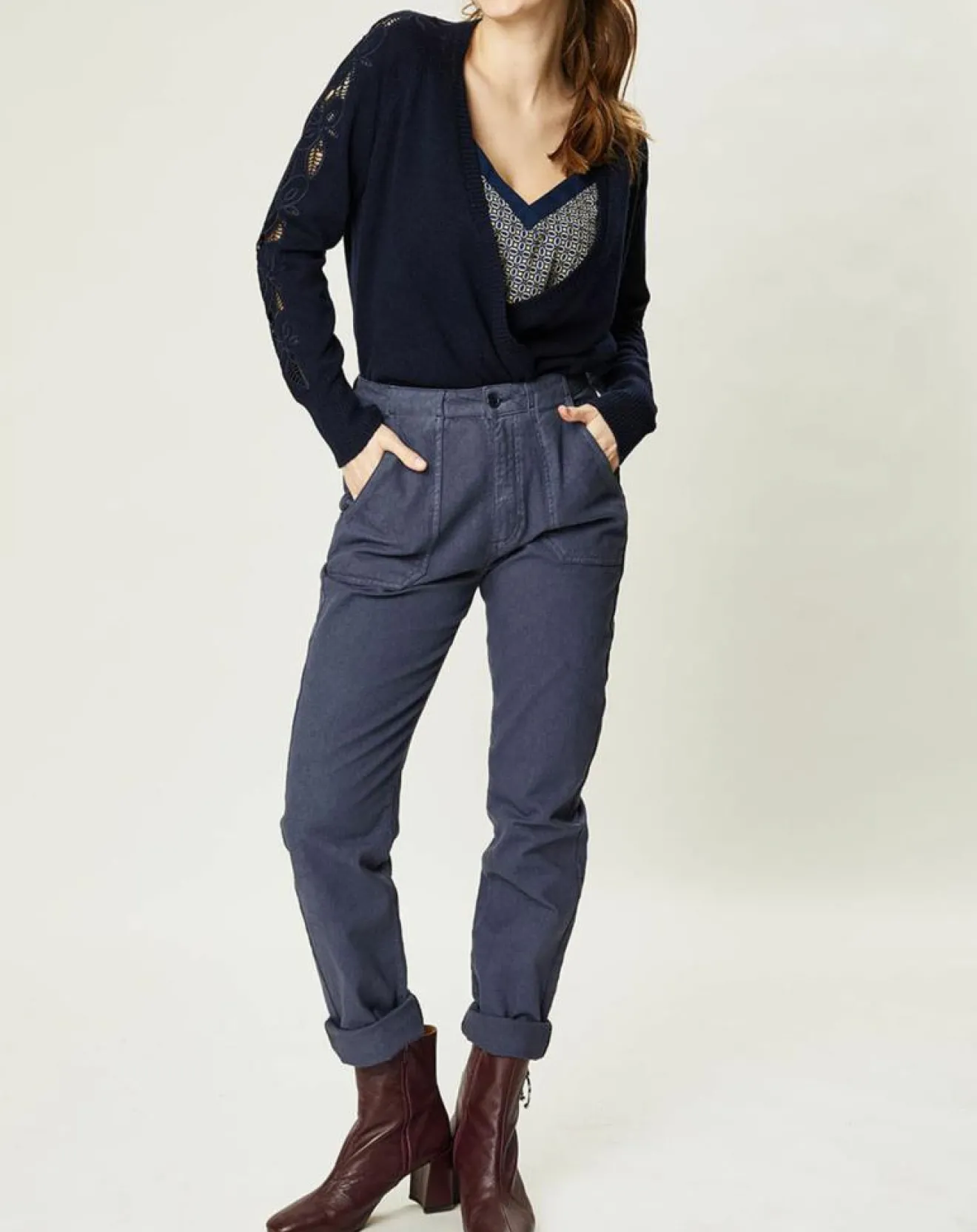 Femme Harris Wilson Pantalon Louisac marine