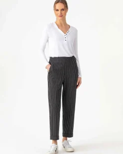 Indies Pantalon Mael rayure noire