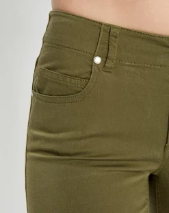 Femme Marc O'Polo Pantalon Mavas en Coton Bio kaki