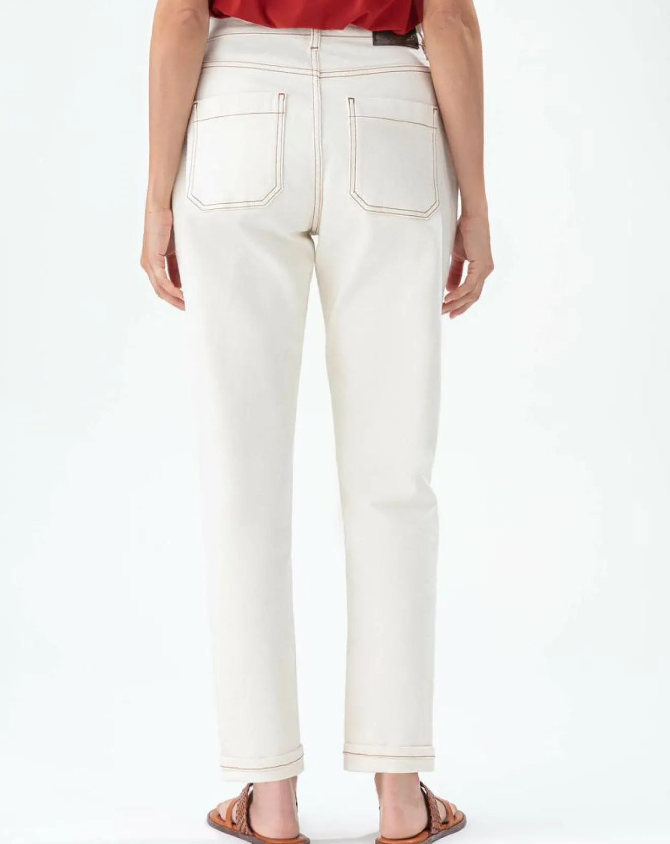 Best Indies Pantalon Naomi naturel/terracotta