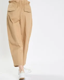 Femme Marc O'Polo Pantalon paperbag pinces beige