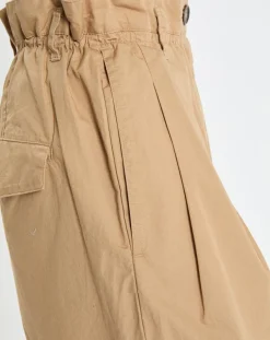 Femme Marc O'Polo Pantalon paperbag pinces beige