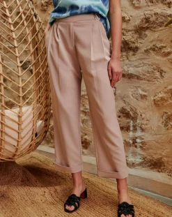Femme Belair Pantalon Portia beige