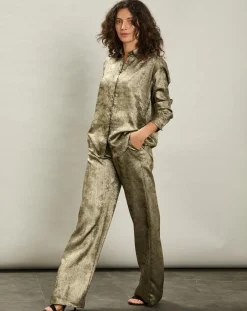 Clearance Hartford Pantalon Positano doré