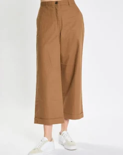 Femme Marc O'Polo Pantalon Ramie marron
