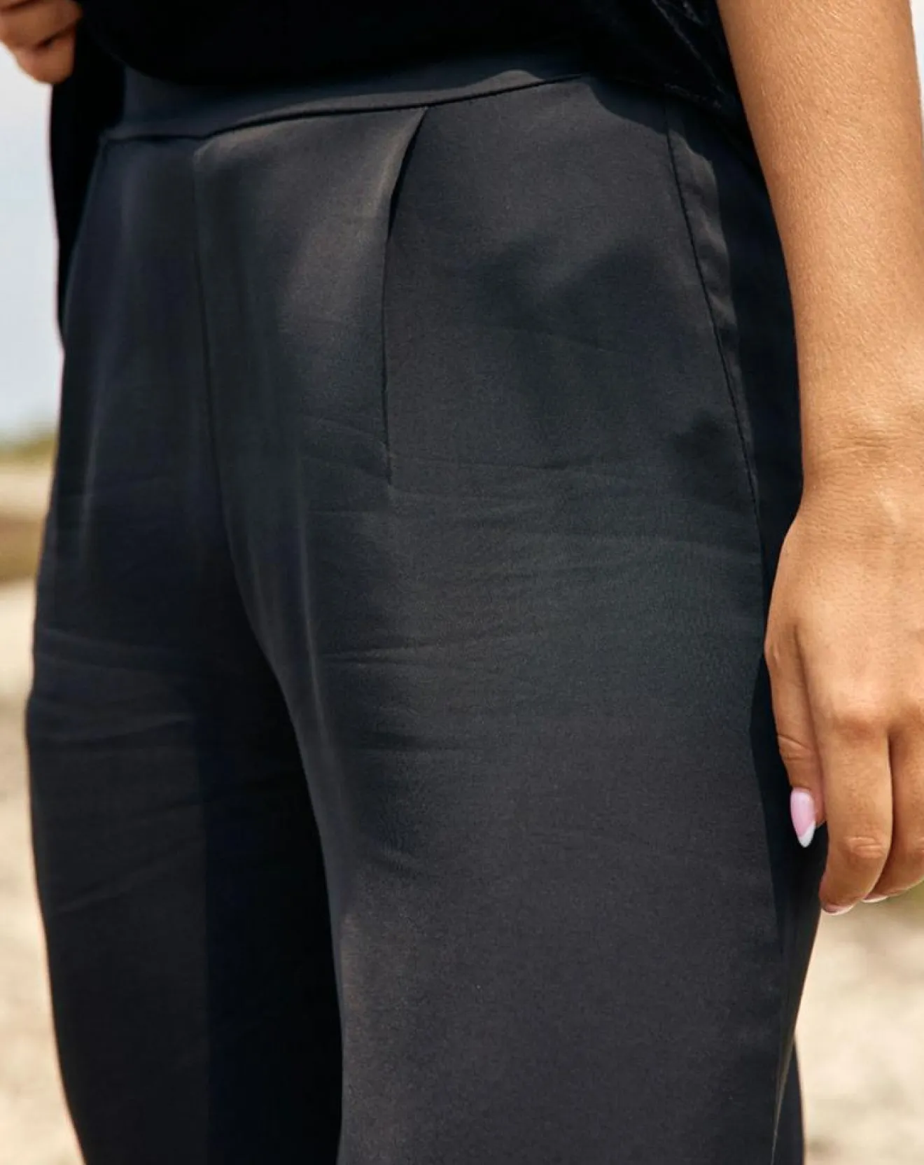 Discount Lauren Vidal Pantalon Shadow noir