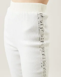 Outlet Manoush Pantalon Shiny Run blanc