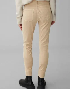 Femme Marc O'Polo Pantalon slim Albi effet Velours beige