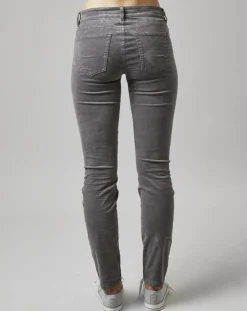 Discount Marc O'Polo Pantalon slim Albi effet Velours gris clair