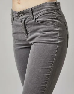 Discount Marc O'Polo Pantalon slim Albi effet Velours gris clair