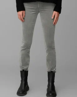Discount Marc O'Polo Pantalon slim Albi effet Velours gris clair