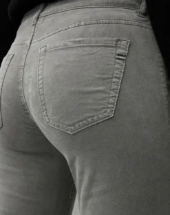 Discount Marc O'Polo Pantalon slim Albi effet Velours gris clair