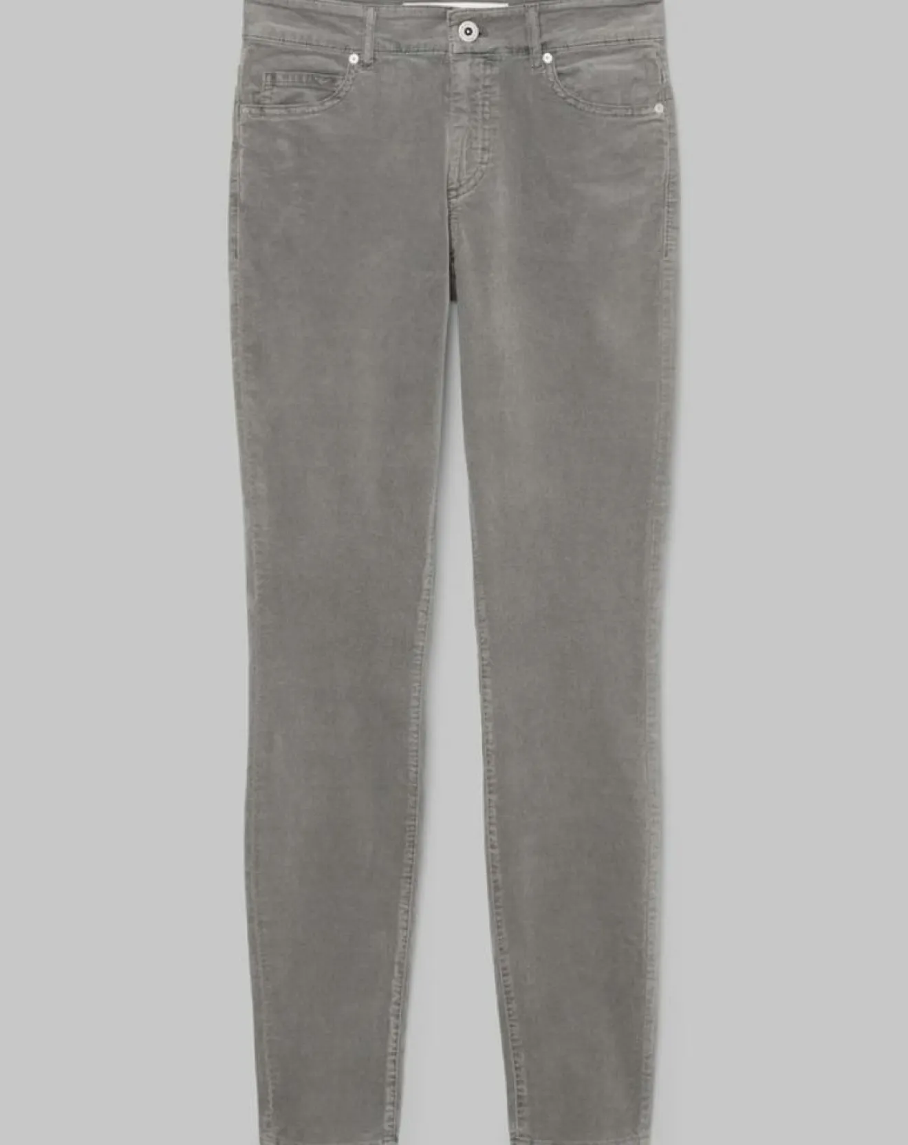 Discount Marc O'Polo Pantalon slim Albi effet Velours gris clair