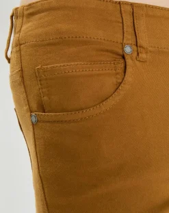 Femme Marc O'Polo Pantalon Slim en Coton bio mélangé Mavas marron clair