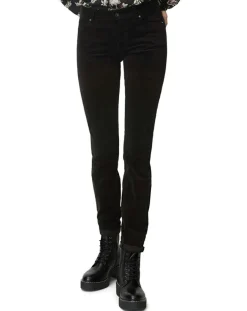 Femme Marc O'Polo Pantalon slim en Velours lisse Alby noir