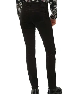Femme Marc O'Polo Pantalon slim en Velours lisse Alby noir