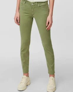 Online Marc O'Polo Pantalon slim lulea vert clair