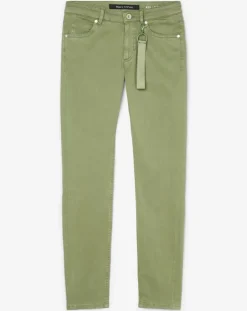 Online Marc O'Polo Pantalon slim lulea vert clair
