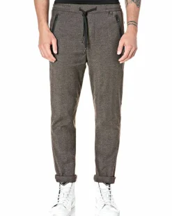 Homme Replay Pantalon Slim Smart Business imprimé chevrons marron