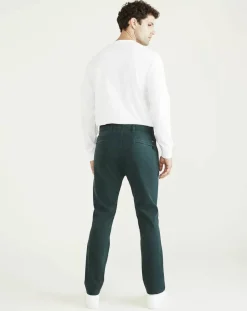 Homme Dockers Pantalon Smart 360 Flex Alpha Skinn vert foncé