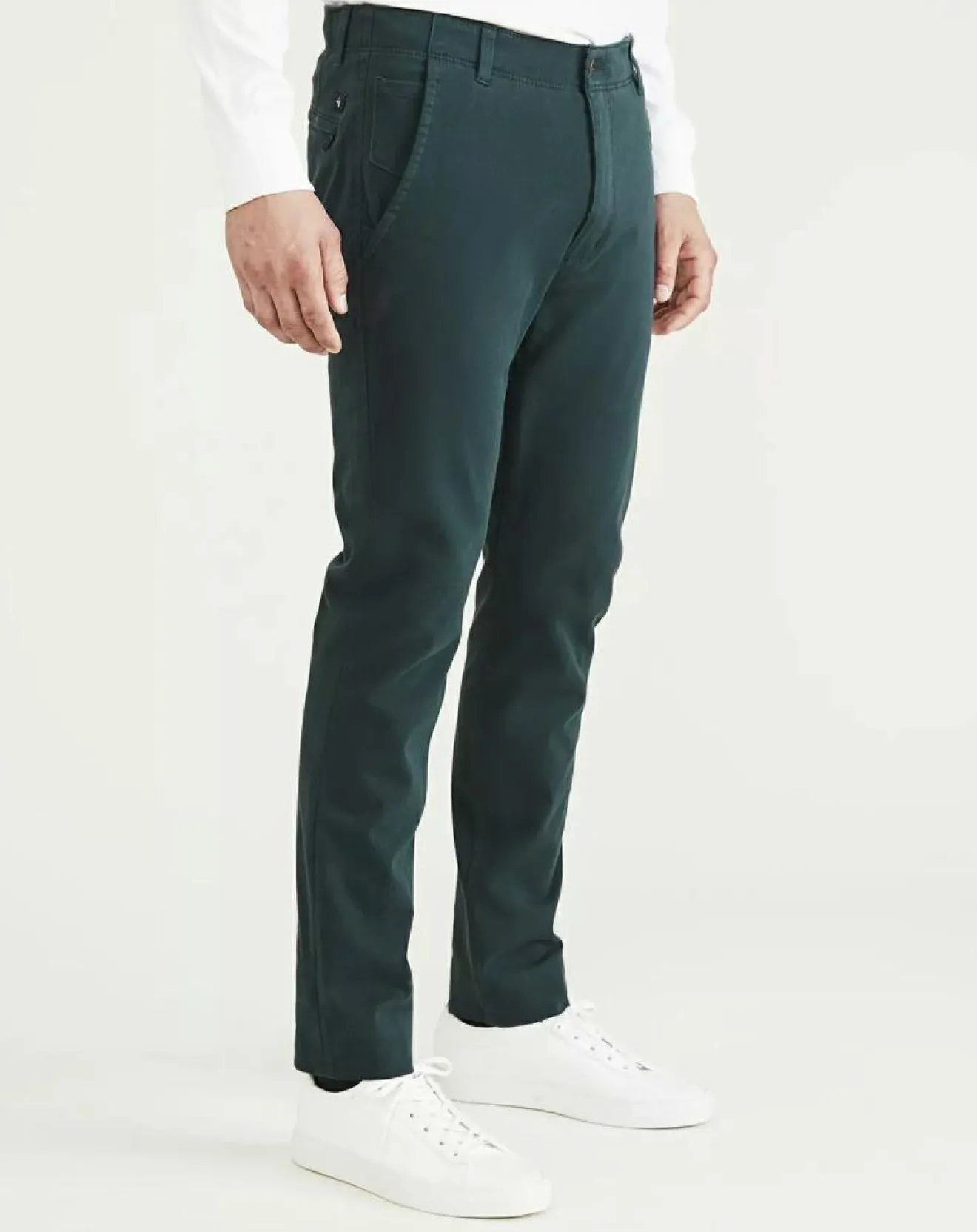 Homme Dockers Pantalon Smart 360 Flex Alpha Skinn vert foncé