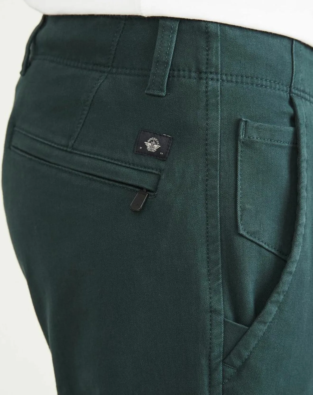 Homme Dockers Pantalon Smart 360 Flex Alpha Skinn vert foncé