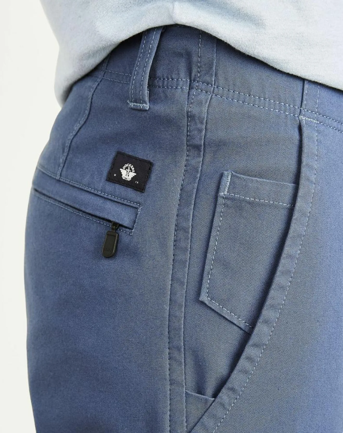 Homme Dockers Pantalon Smart 360 Flex Alpha Khaki Skinny bleu moyen