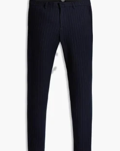 Homme Dockers Pantalon Smart 360 Flex Trouser Slim Fit à rayures bleu foncé