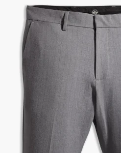 Homme Dockers Pantalon Smart 360 Flex Trouser Slim Fit à rayures gris