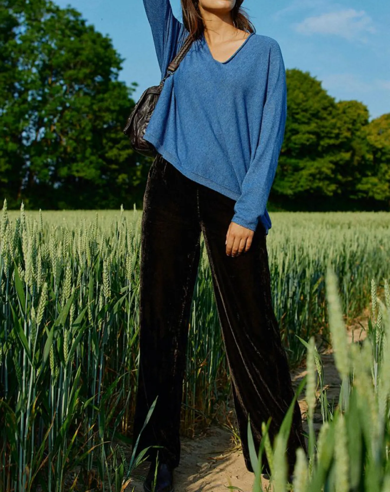 Femme Lauren Vidal Pantalon Solo café