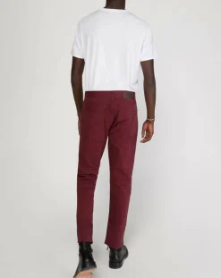 Homme Marc O'Polo Pantalon stretch droit 5 poches bordeaux