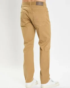Homme Marc O'Polo Pantalon stretch droit 5 poches beige