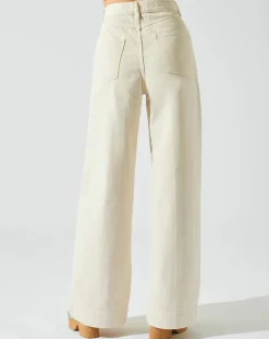 Femme Manoush Pantalon Summer Denim crème