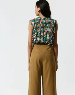 Clearance The Korner Pantalon Valentine marron