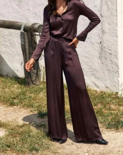 New Lauren Vidal Pantalon Willy raisin