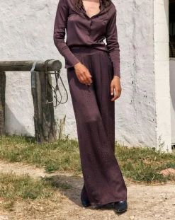 New Lauren Vidal Pantalon Willy raisin