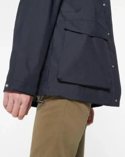 Sale Galeries Lafayette Parka à capuche 4 Poches 3en1 bleu marine