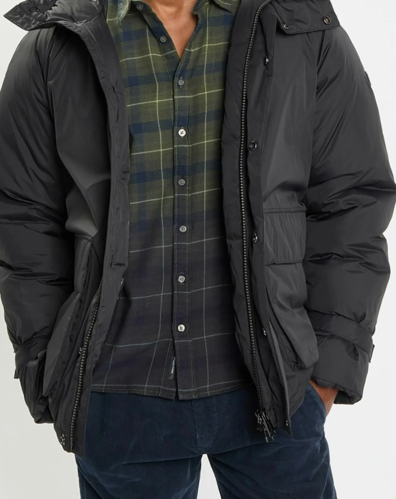 Homme Marc O'Polo Parka à capuche Repreeve noire