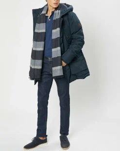 Homme Hackett London Parka Artic Sccoter bleu marine