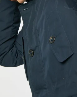 Homme Hackett London Parka Artic Sccoter bleu marine