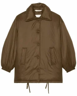 Femme Marc O'Polo Parka boutons nylon marron