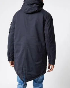 Homme Pepe Jeans Parka Byron bleu foncé
