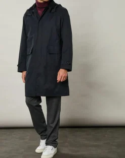 Clearance Hartford Parka Clarence bleu noir
