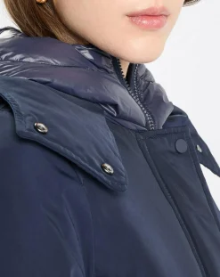 Clearance Marc O'Polo Parka courte et cintrée Thermore bleu marine