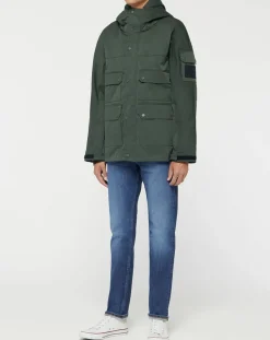 Online Replay Parka courte Raptor Pocket verte